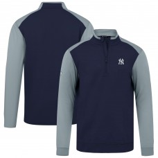 New York Yankees Levelwear Navy Insignia 2.0 Quarter-Zip Pullover Top