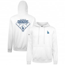 Los Angeles Dodgers Levelwear White Podium Primary Pullover Hoodie