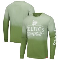 Футболка с длинным рукавом Boston Celtics Sportiqe Unisex Sun Fade Vintage Mohave - Olive