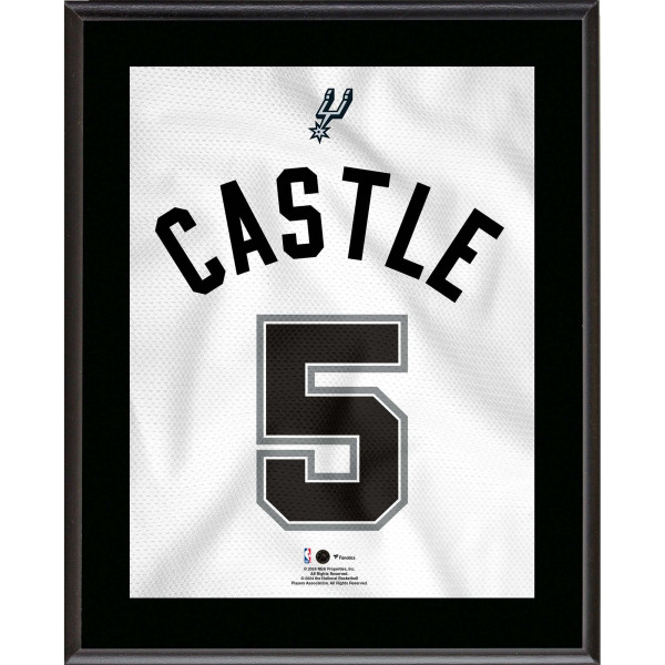 Stephon Castle San Antonio Spurs Fanatics Authentic 10.5 x 13 Jersey Number Sublimated Plaque