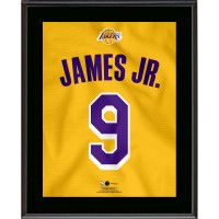 Bronny James Los Angeles Lakers Fanatics Authentic 10.5 x 13 Jersey Number Sublimated Player Plaque