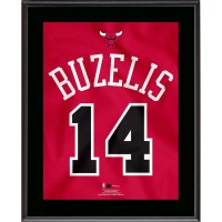 Matas Buzelis Chicago Bulls Authentic 10.5 x 13 Jersey Number Sublimated Player Plaque