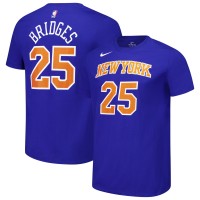 Футболка Mikal Bridges New York Knicks Nike Unisex Name & Number - Blue