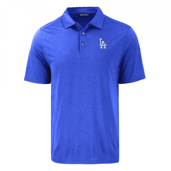 Los Angeles Dodgers Cutter & Buck Blue Coastline Epic Comfort Eco Recycled Polo