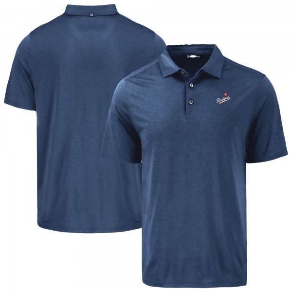 Los Angeles Dodgers Cutter & Buck Navy Coastline Epic Comfort Eco Recycled Polo