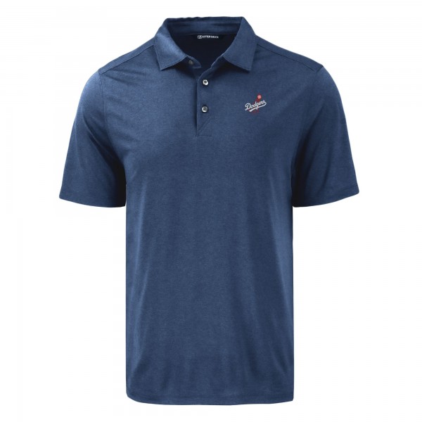 Los Angeles Dodgers Cutter & Buck Navy Coastline Epic Comfort Eco Recycled Polo