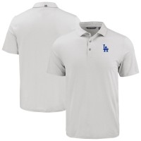 Los Angeles Dodgers Cutter & Buck White Coastline Epic Comfort Eco Recycled Polo