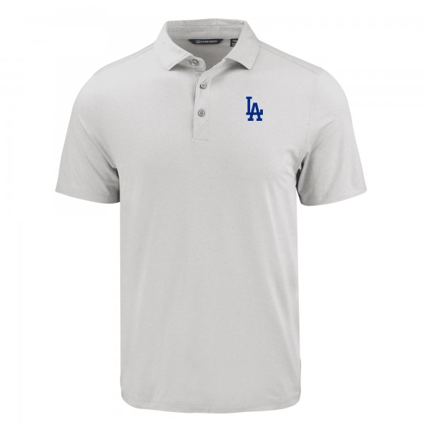 Los Angeles Dodgers Cutter & Buck White Coastline Epic Comfort Eco Recycled Polo