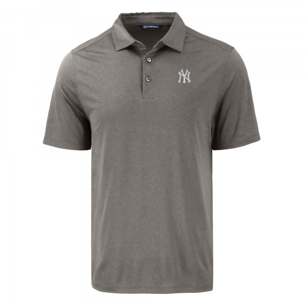 New York Yankees Cutter & Buck Gray Coastline Epic Comfort Eco Recycled Polo