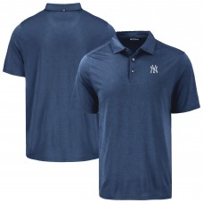 New York Yankees Cutter & Buck Navy Coastline Epic Comfort Eco Recycled Polo