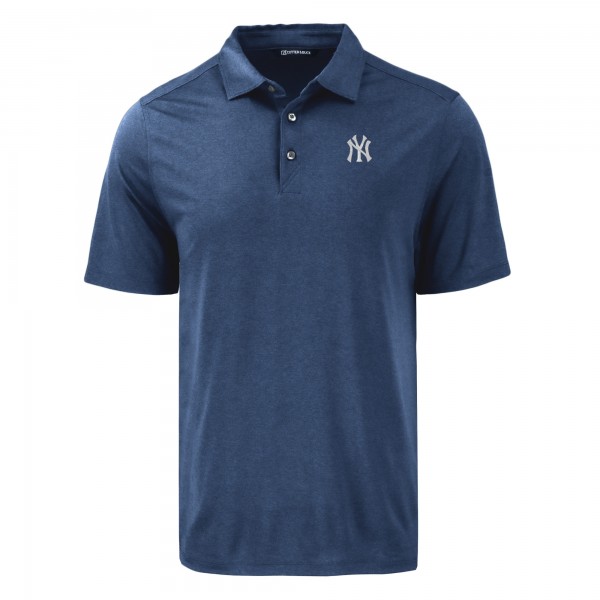 New York Yankees Cutter & Buck Navy Coastline Epic Comfort Eco Recycled Polo