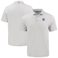 New York Yankees Cutter & Buck White Coastline Epic Comfort Eco Recycled Polo