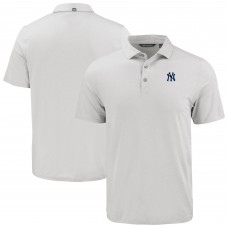 New York Yankees Cutter & Buck White Coastline Epic Comfort Eco Recycled Polo
