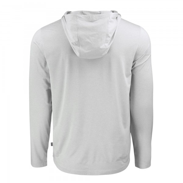 New York Yankees Cutter & Buck Gray Coastline Epic Comfort Recycled Eco Hoodie Long Sleeve T-Shirt
