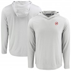 New York Yankees Cutter & Buck Gray Coastline Epic Comfort Recycled Eco Hoodie Long Sleeve T-Shirt