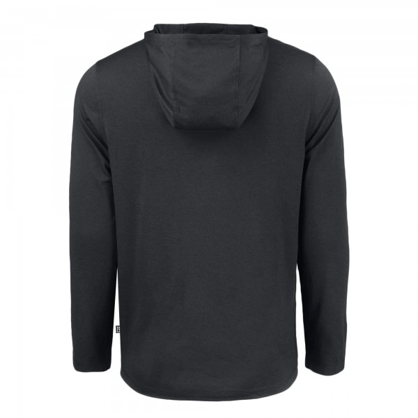 Los Angeles Dodgers Cutter & Buck Black Coastline Epic Comfort Recycled Eco Hoodie Long Sleeve T-Shirt