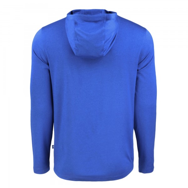 New York Yankees Cutter & Buck Royal Coastline Epic Comfort Recycled Eco Hoodie Long Sleeve T-Shirt