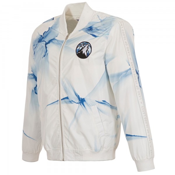 Бомбер Minnesota Timberwolves JH Design 2024/25 City Edition Nylon - White