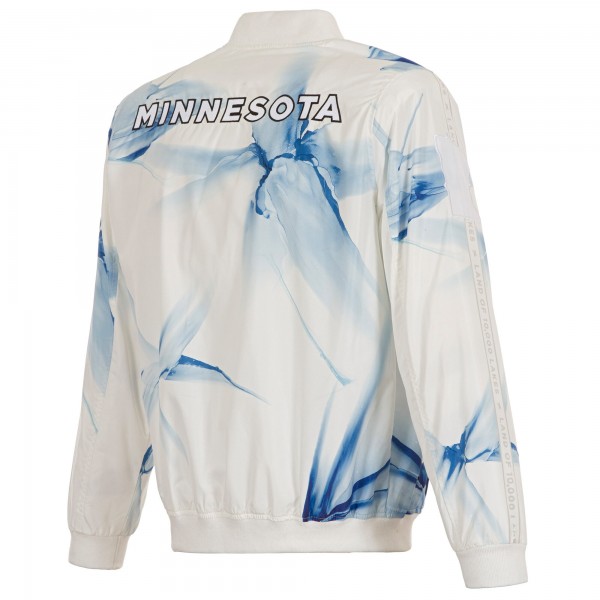 Бомбер Minnesota Timberwolves JH Design 2024/25 City Edition Nylon - White