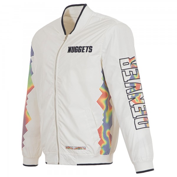 Бомбер Denver Nuggets JH Design 2024/25 City Edition Nylon - White