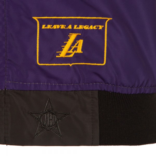 Бомбер Los Angeles Lakers JH Design 2024/25 City Edition Nylon - Black