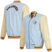 Бомбер San Antonio Spurs JH Design 2024/25 City Edition Nylon - Light Blue