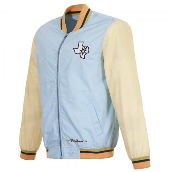 Бомбер San Antonio Spurs JH Design 2024/25 City Edition Nylon - Light Blue