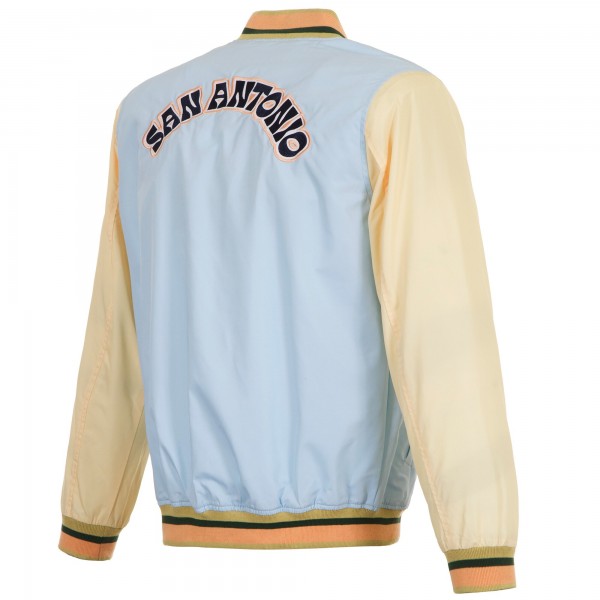 Бомбер San Antonio Spurs JH Design 2024/25 City Edition Nylon - Light Blue