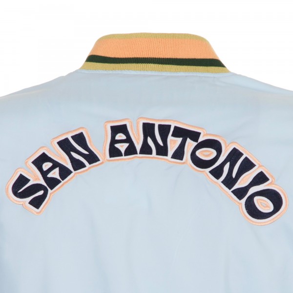 Бомбер San Antonio Spurs JH Design 2024/25 City Edition Nylon - Light Blue