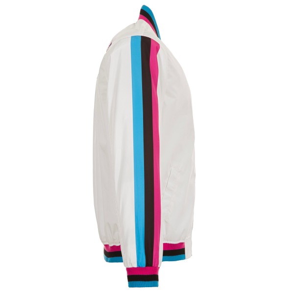 Бомбер на молнии Miami Heat JH Design White 2024/25 City Edition Nylon