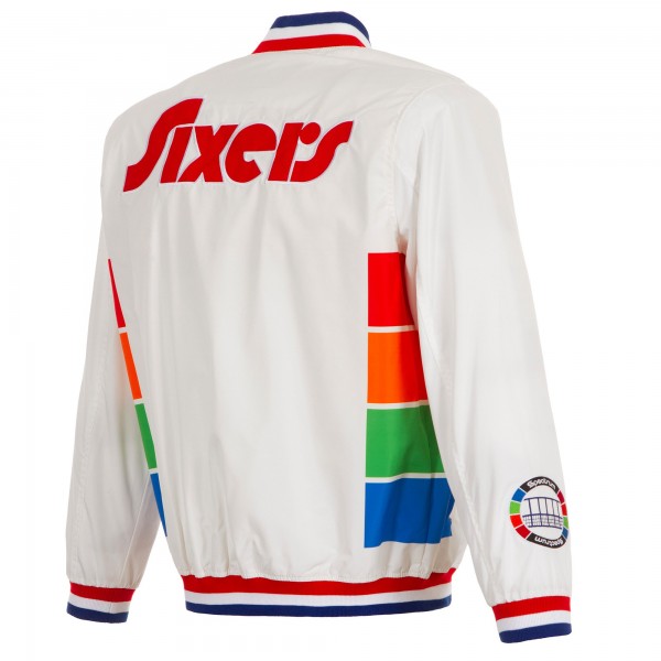 Бомбер Philadelphia 76ers JH Design 2024/25 City Edition Nylon - White
