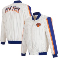 Бомбер New York Knicks JH Design 2024/25 City Edition Nylon - White