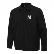 New York Yankees Antigua Black Pivot Full-Zip Jacket