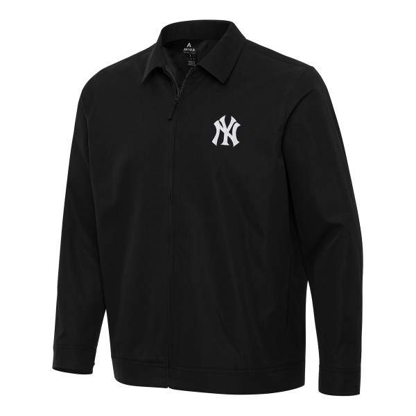 New York Yankees Antigua Black Pivot Full-Zip Jacket