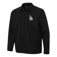 Los Angeles Dodgers Antigua Black Pivot Full-Zip Jacket