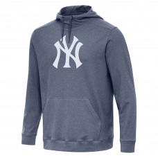Толстовка New York Yankees Antigua Heather Navy Cloud