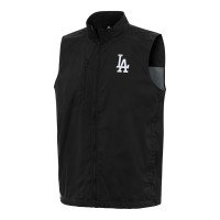 Los Angeles Dodgers Antigua Black Brisk Full-Zip Vest