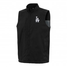 Los Angeles Dodgers Antigua Black Brisk Full-Zip Vest