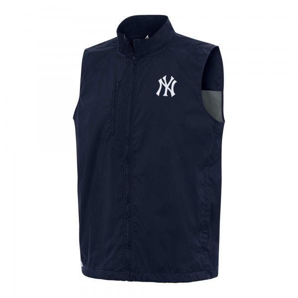 New York Yankees Antigua Navy Brisk Full-Zip Vest