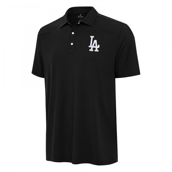 Los Angeles Dodgers Antigua Black Western Polo