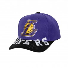 Los Angeles Lakers Mitchell & Ness Purple/Black Underarch Two-Tone Pro Crown Snapback Hat