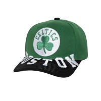 Boston Celtics Mitchell & Ness Kelly Green/Black Underarch Two-Tone Pro Crown Snapback Hat