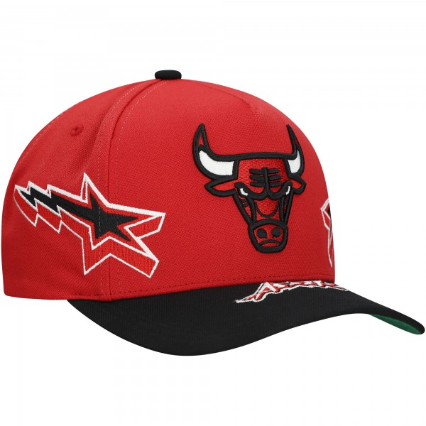 Бейсболка Chicago Bulls Mitchell & Ness Red/Black AS2K Stars Pro Crown