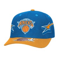 Бейсболка New York Knicks Mitchell & Ness Blue/Orange AS2K Stars Pro Crown
