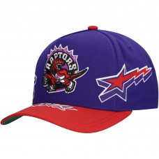 Бейсболка Toronto Raptors Mitchell & Ness Purple/Red AS2K Stars Pro Crown