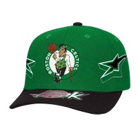 Бейсболка Boston Celtics Mitchell & Ness Kelly Green/Black AS2K Stars Pro Crown