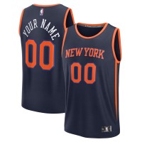 Именная игровая джерси New York Knicks Fanatics Fast Break - Statement Edition - Navy