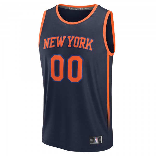 Именная игровая джерси New York Knicks Fanatics Fast Break - Statement Edition - Navy