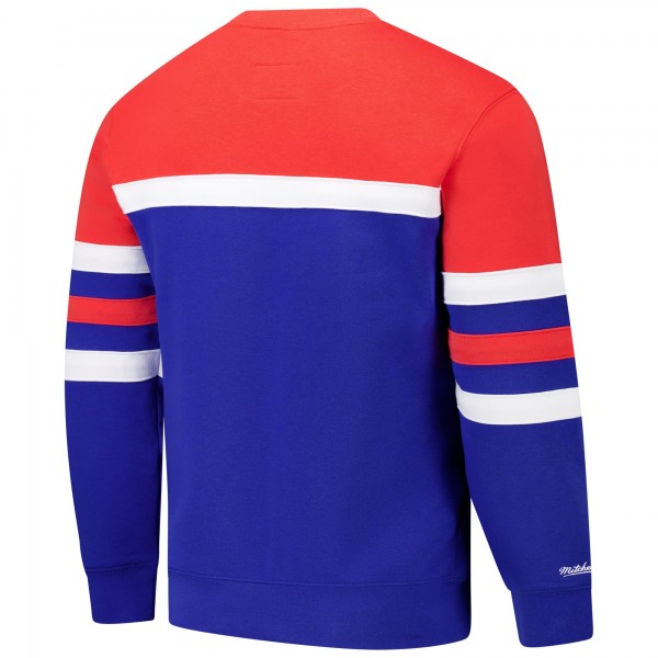 Кофта Denver Nuggets Mitchell & Ness Royal/Red Hardwood Classics Vintage Logo Head Coach