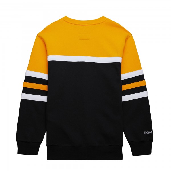 Кофта Los Angeles Lakers Mitchell & Ness Black/Gold Hardwood Classics Vintage Logo Head Coach
